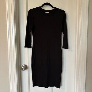 Lush Black Long Sleeve Dress